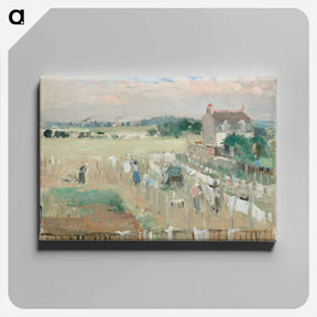 アートパネル-Hanging the Laundry out to Dry
 - ベルト モリゾ Canvas.