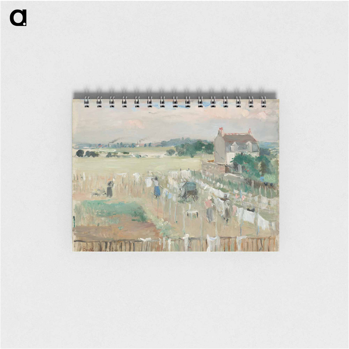 アートメモ帳-Hanging the Laundry out to Dry
 - ベルト モリゾ Memo.