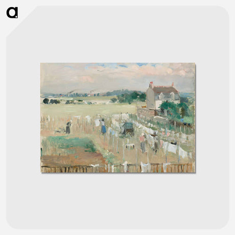 アートポストカード-Hanging the Laundry out to Dry
 - ベルト モリゾ Postcard.