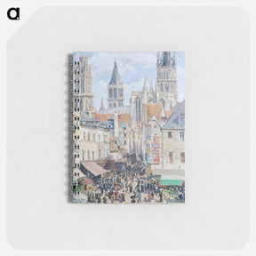 アートメモ帳-Grocery Street, Rouen - カミーユ ピサロ Memo.
