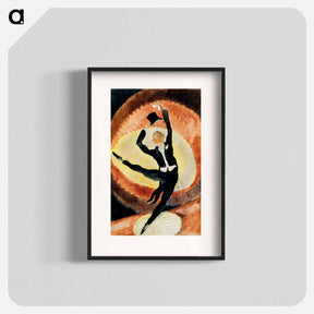 アートポスター-In Vaudeville: Acrobatic Male Dancer with Top Hat - チャールズ デムス Poster.