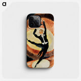 In Vaudeville: Acrobatic Male Dancer with Top Hat - チャールズ デムス Phone Case.