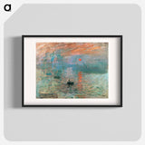 Impression, Sunrise - Claude Monet Poster.