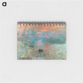 アートメモ帳-Impression, Sunrise - クロード モネ Memo.