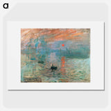 Impression, Sunrise - Claude Monet Poster.