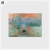 アートポストカード-Impression, Sunrise - クロード モネ Postcard.