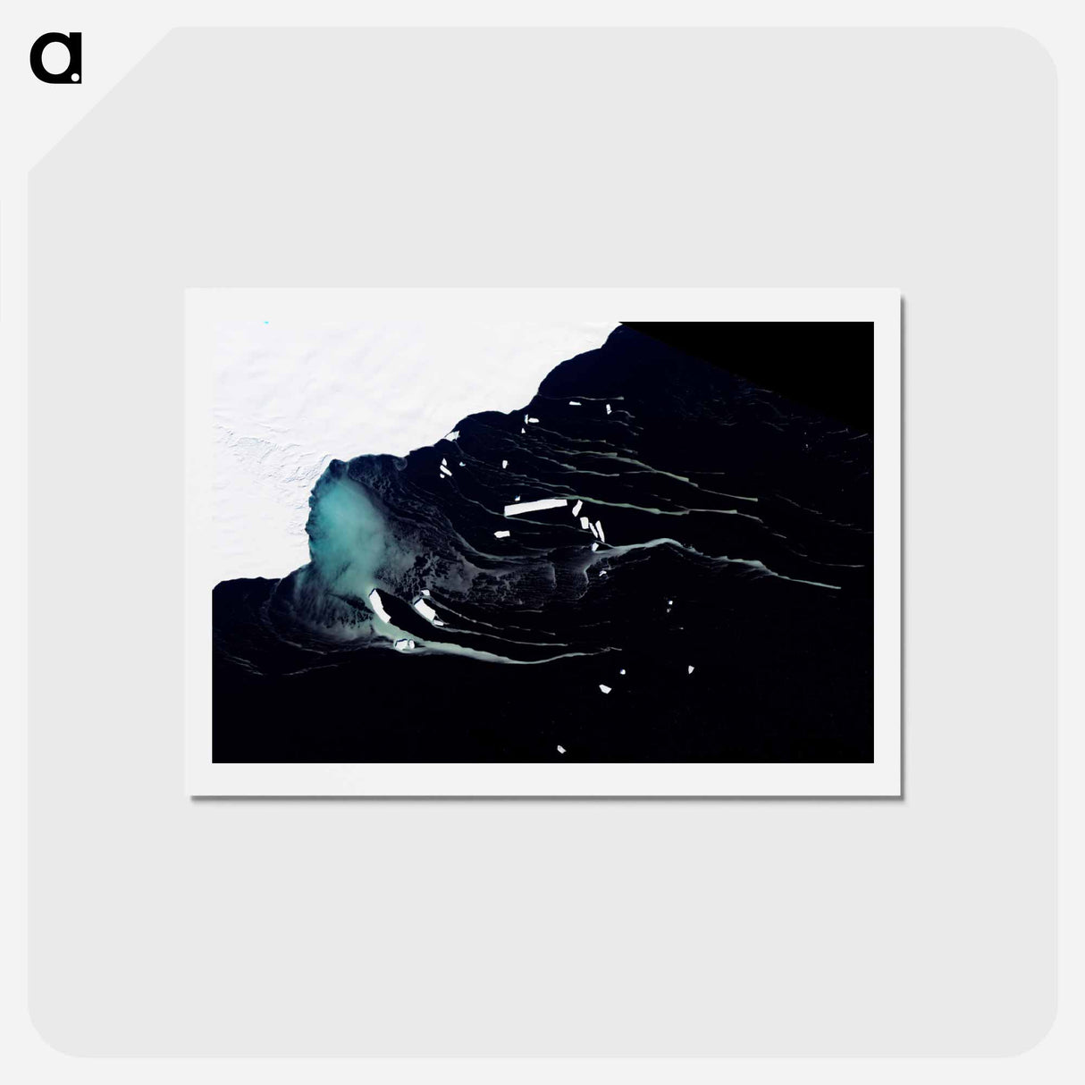 アートポストカード-Mackenzie Bay and Ice Shelf, Antarctica
 - 上空からの地球 Postcard.