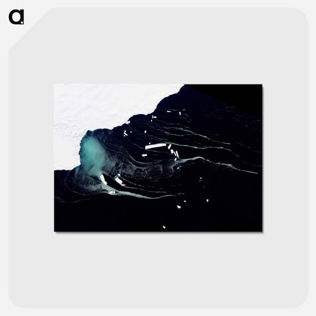 アートポストカード-Mackenzie Bay and Ice Shelf, Antarctica
 - 上空からの地球 Postcard.