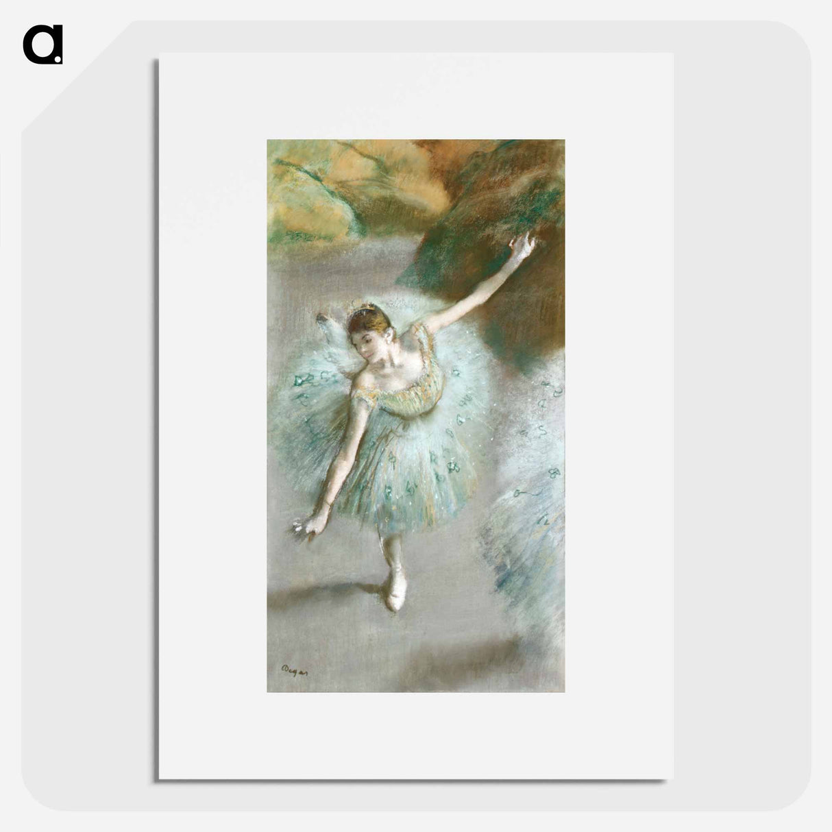 Dancer in Green - Edgar Degas Poster.