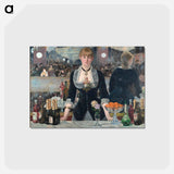 アートポストカード-A Bar at the Folies-Bergère - エドゥアール マネ Postcard.