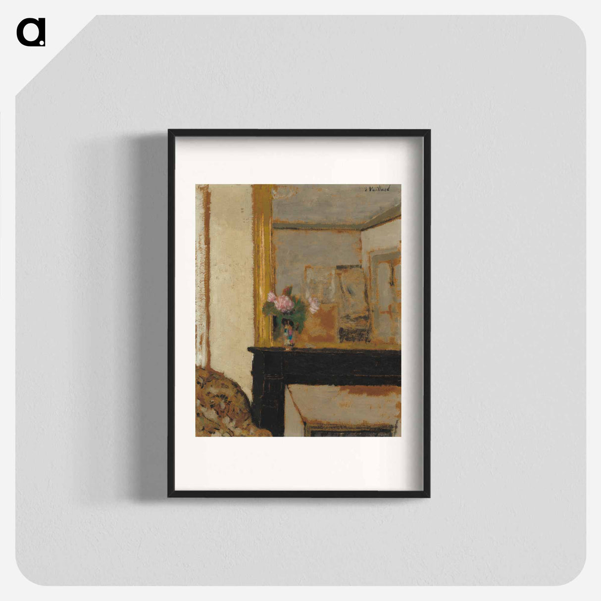 Vase of Flowers on a Mantelpiece - エドゥアール ヴュイヤール Poster.