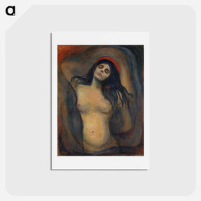 アートポストカード-Madonna - エドヴァルド ムンク Postcard.