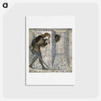アートポストカード-Tile Design - Theseus and the Minotaur in the Labyrinth - エドワード バーン ジョーンズ Postcard.