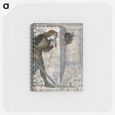 アートメモ帳-Tile Design - Theseus and the Minotaur in the Labyrinth - エドワード バーン ジョーンズ Memo.