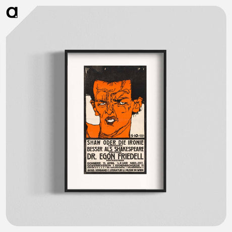 アートポスター-Shaw oder die Ironie - エゴン シーレ Poster.