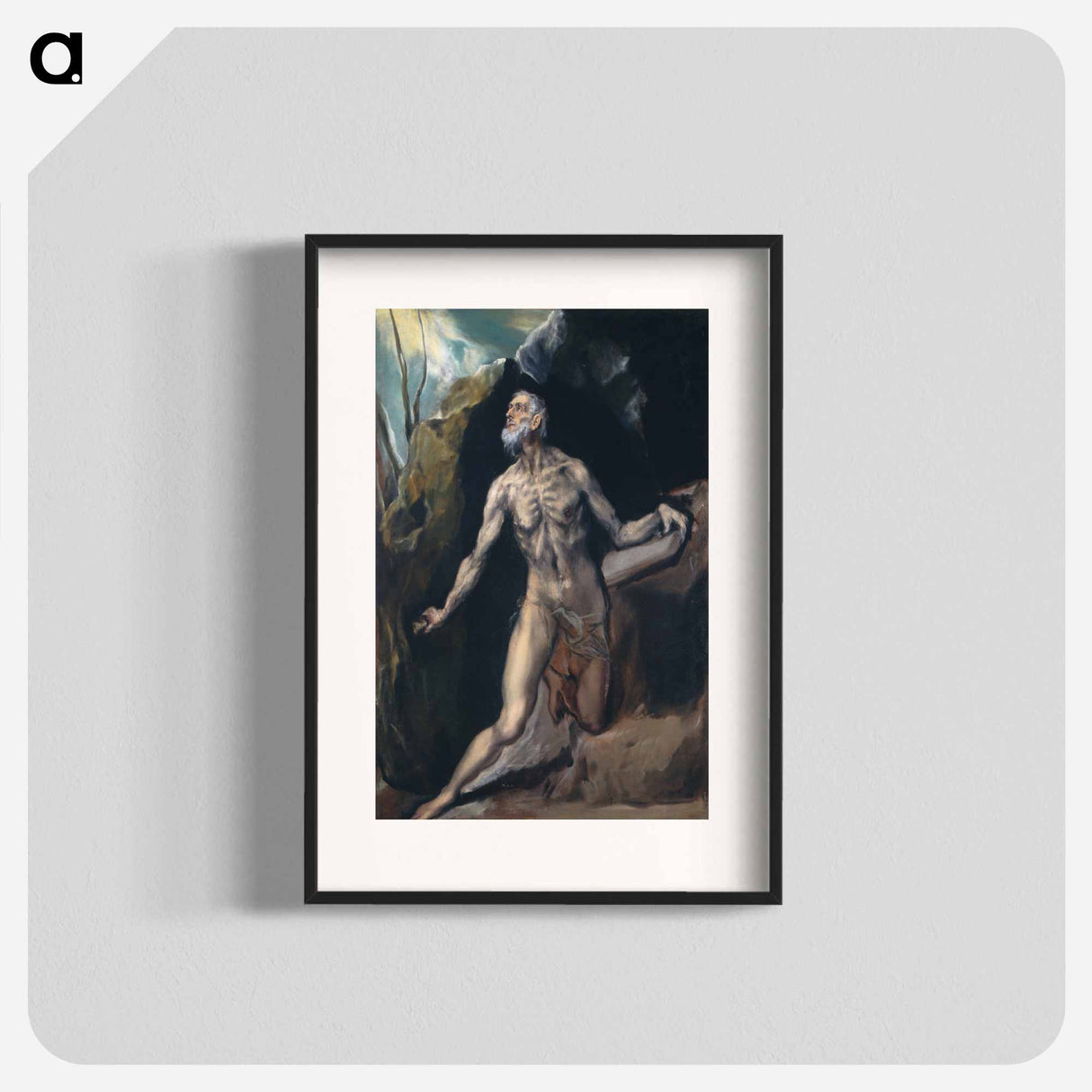 Saint Jerome - エル グレコ Poster.