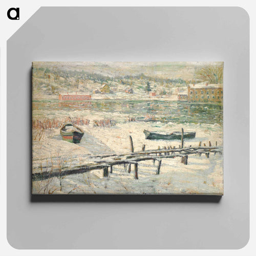 Harlem River in Winter - アーネスト ローソン Canvas.