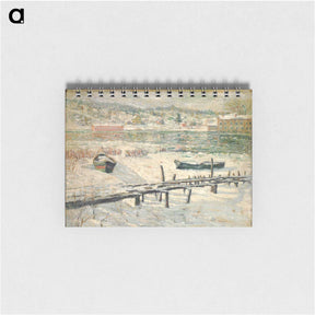 アートメモ帳-Harlem River in Winter - アーネスト ローソン Memo.