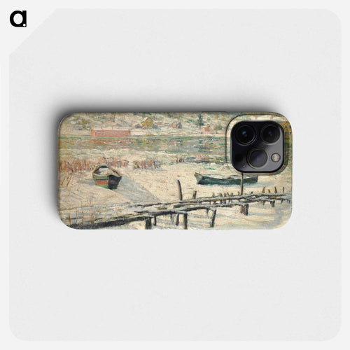 Harlem River in Winter - アーネスト ローソン Phone Case.