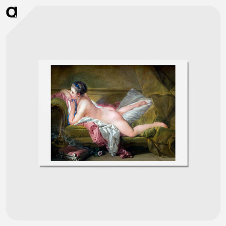 アートポストカード-Resting Maiden - フランソワ ブーシェ Postcard.