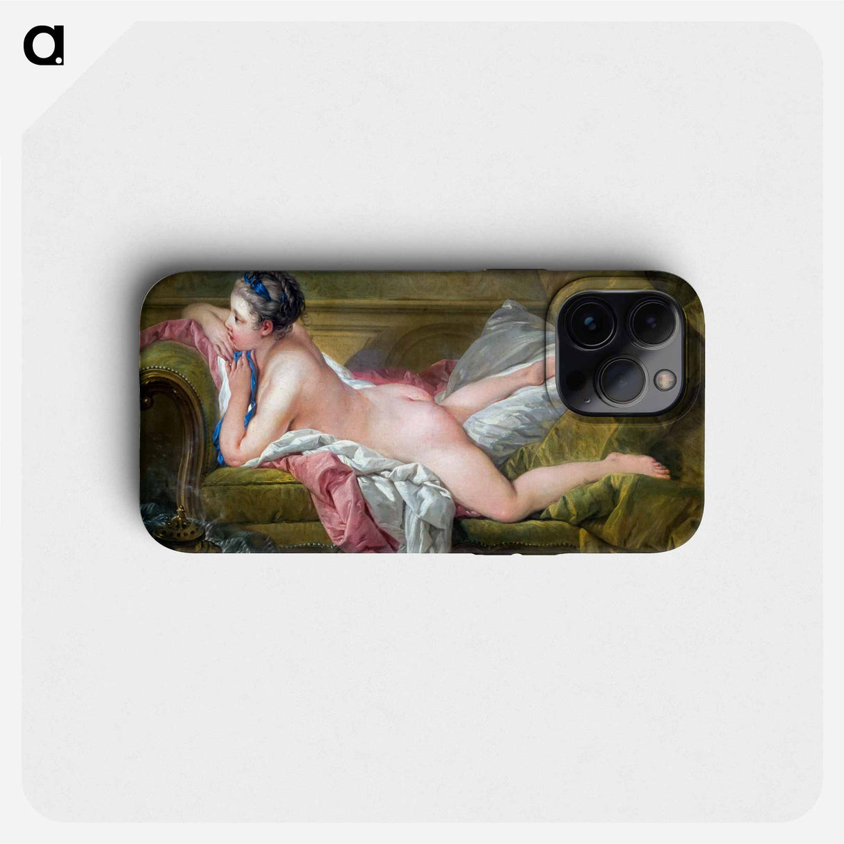 Resting Maiden - Francois Boucher Phone Case.