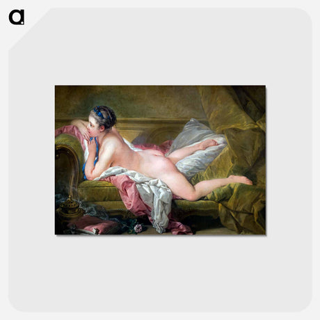 アートポストカード-Resting Maiden - フランソワ ブーシェ Postcard.