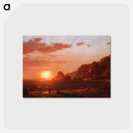 アートポストカード-Grand Manan Island, Bay of Fundy - フレデリック エドウィン チャーチ Postcard.
