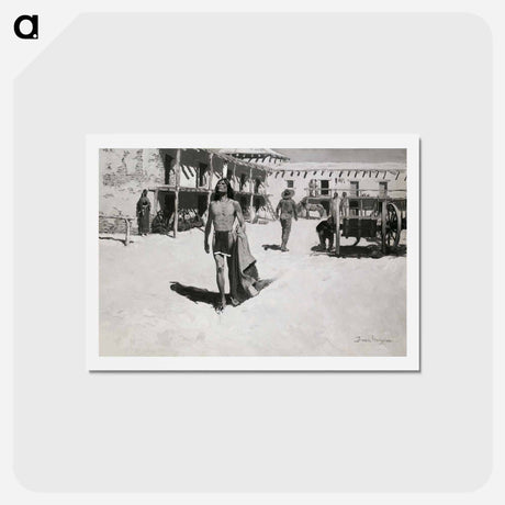 アートポストカード-Nothing But Cheerful Looks Followed the Bat
 - フレデリック レミントン Postcard.