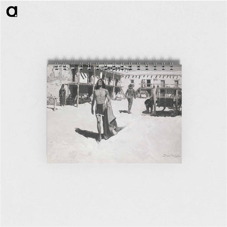 アートメモ帳-Nothing But Cheerful Looks Followed the Bat
 - フレデリック レミントン Memo.