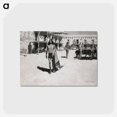 アートポストカード-Nothing But Cheerful Looks Followed the Bat
 - フレデリック レミントン Postcard.