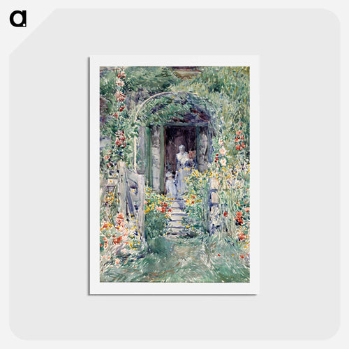 The Garden in Its Glory - フレデリック チャイルド ハッサム Postcard.