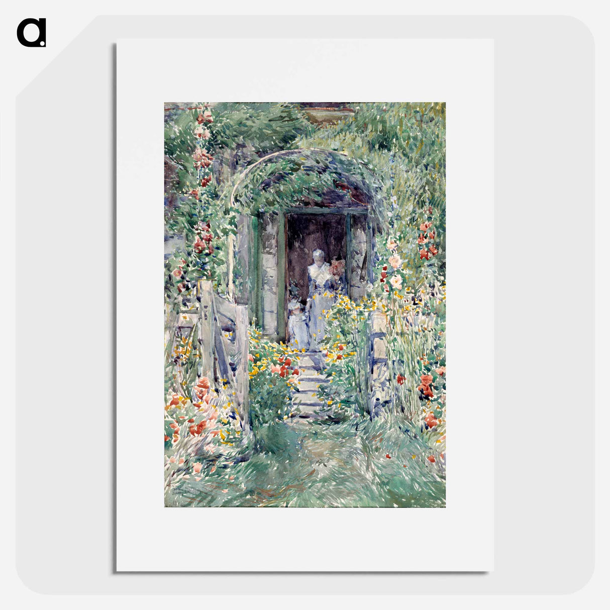 The Garden in Its Glory - Frederick Childe Hassam Poster.