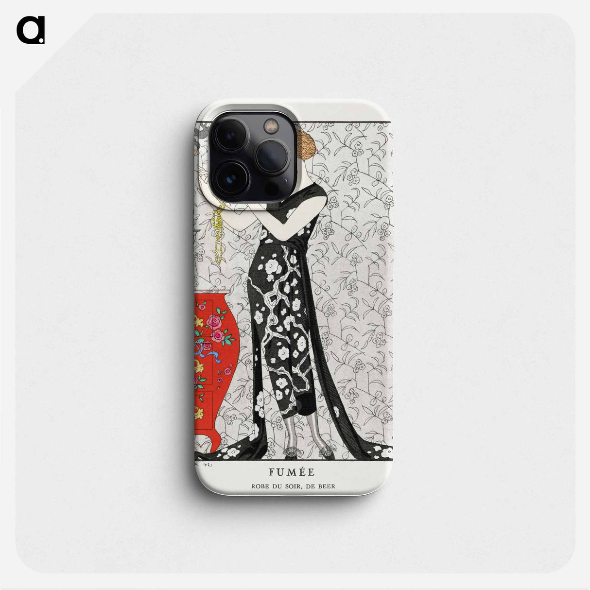 Fumée: Robe du soir, de Beer fashion illustration - ジョルジュ バルビエ Phone Case.