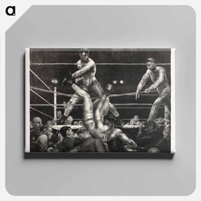 アートパネル-Dempsey and Firpo - ジョージ ベローズ Canvas.