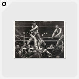 アートポストカード-Dempsey and Firpo - ジョージ ベローズ Postcard.
