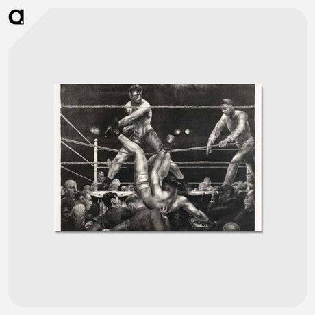 アートポストカード-Dempsey and Firpo - ジョージ ベローズ Postcard.