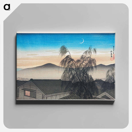 アートパネル-Evening Moon over Kōbe
 - 橋口 五葉 Canvas.