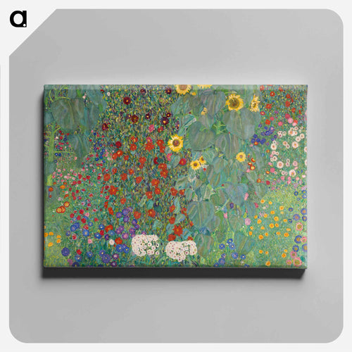 Farm Garden with Sunflowers - グスタフ クリムト Canvas.