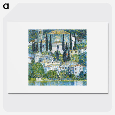 Church in Cassone - Gustav Klimt Poster.