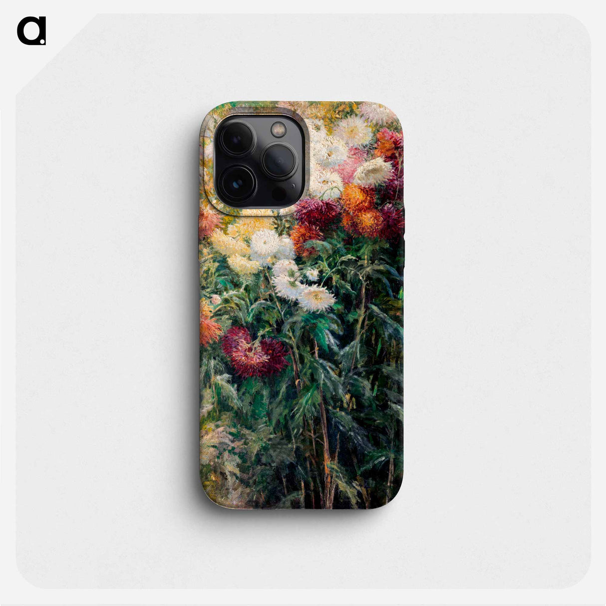 Chrysanthemums in the Garden at Petit–Gennevilliers - ギュスターヴ カイユボット Phone Case.