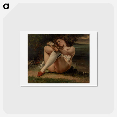 アートポストカード-ブラウン - ギュスターヴ クールベ Postcard.