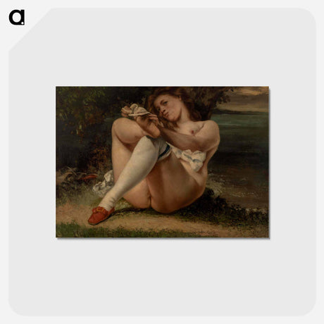 アートポストカード-ブラウン - ギュスターヴ クールベ Postcard.