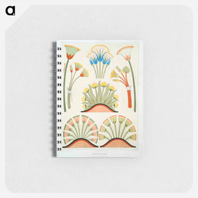 アートメモ帳-Plants & Flowers from Histoire de l'art égyptien
 - エジプト美術史 Memo.