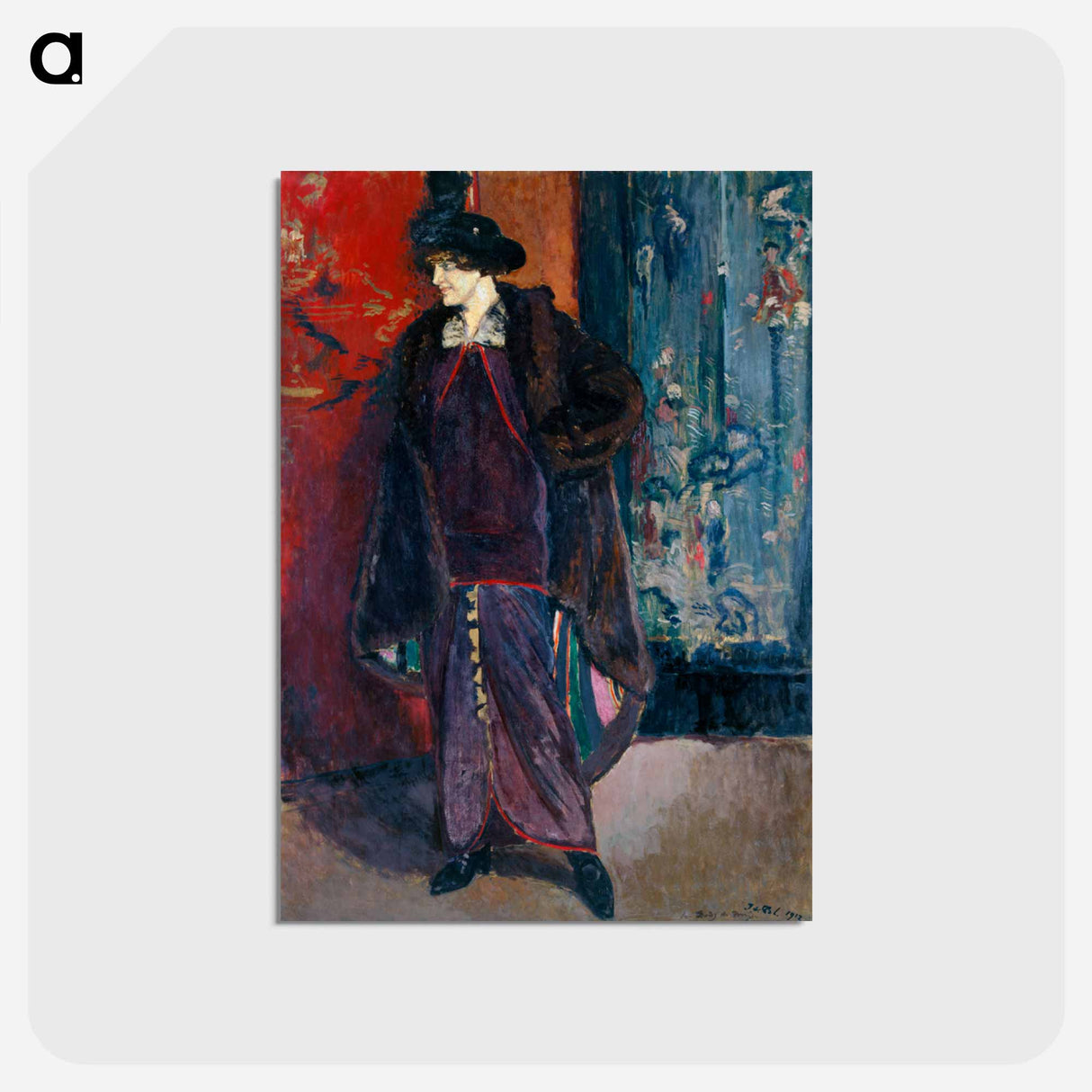アートポストカード-Princess Jean de Broglie
 - ジャック エミール ブランシュ Postcard.