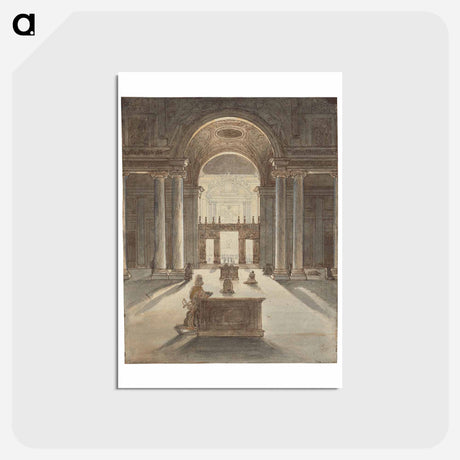 アートポストカード-Borghese Chapel in Santa Maria Maggiore
 - ジャン オーギュスト ドミニク アングル Postcard.