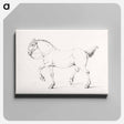 アートパネル-Stepping horse - ジャン ベルナール Canvas.