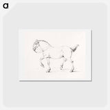 アートポストカード-Stepping horse - ジャン ベルナール Postcard.