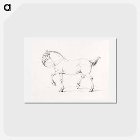 アートポストカード-Stepping horse - ジャン ベルナール Postcard.