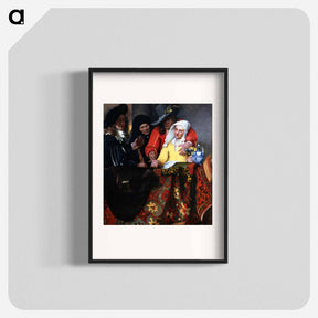 アートポスター-The Procuress - ヨハネス フェルメール Poster.