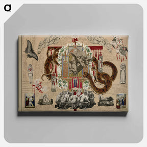 アートパネル-Victorian Blood Book
 - ジョン ビングリー ガーランド Canvas.